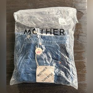 NWT MOTHER Lil Mid Rise Fill Pipe Size 28 Petite